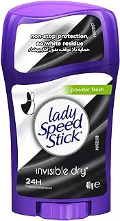 Lady Speed Stick Invisible Dry, Antiperspirant Deodorant, Powder Fresh, 40G