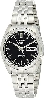 Men's Seiko 5 Quartz Watch With Analog Display And Stainless Steel Strap Snk361