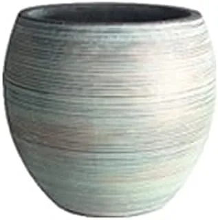 Dubai Garden Centre Cement Round Pot, Large, Grey