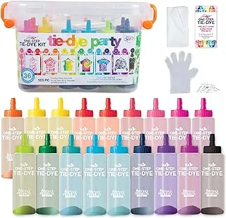 Tulip One-Step Tie-Dye Kit Party Creative Group Activities, All-in-1 DIY Fashion Dye Kit, Rainbow