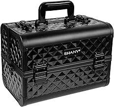 Shany Premier Fantasy Collection MakEUp Artists Cosmetics Train Case - Black Diamond