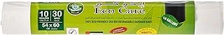 Eco Care White Garbage Bag Roll, Assorted Color, 54 X 60cm, 10 Gallons, 30 Count