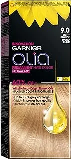 Garnier Olia, No Ammonia Permanent Hair Color With 60% Oils, 9.0 Light Blonde