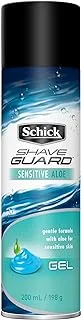 Schick Shave Guard Sensitive Skin Shaving Gel- With Aloe Vera-Gentle Formula-Soothing Shave With No Irritation-Gentle Razor Glide-Hydrates, Protects And Refreshes Skin-200Ml