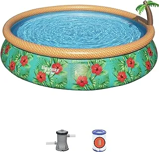 Bestway Pool Set Fastset Paradise Palm 457X84Cm, Multicolor, 1057416Xxx21, 15' X 33