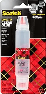 Scotch Glue Stick 2-way Applicator 1.6oz (50gr), 1 stick/pack | Safe and Children Friendly | Clear color | Strong adhesive | Water based | Non toxic | Acid free | For Paper, Scrapbooking | Glue Stix