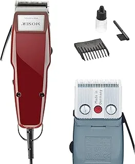 Moser Professional Corded Hair Clipper, Professional Hair Clipper for Men, Stainless Steel Blade, Multiclick Cutting Length Adjustment, Powerful Motor (1400-0150)