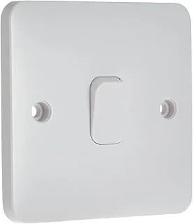 Schneider Electric Ggbl1011Nis Lisse 1 Gang - 10Ax 1 Way Plate Switch, White