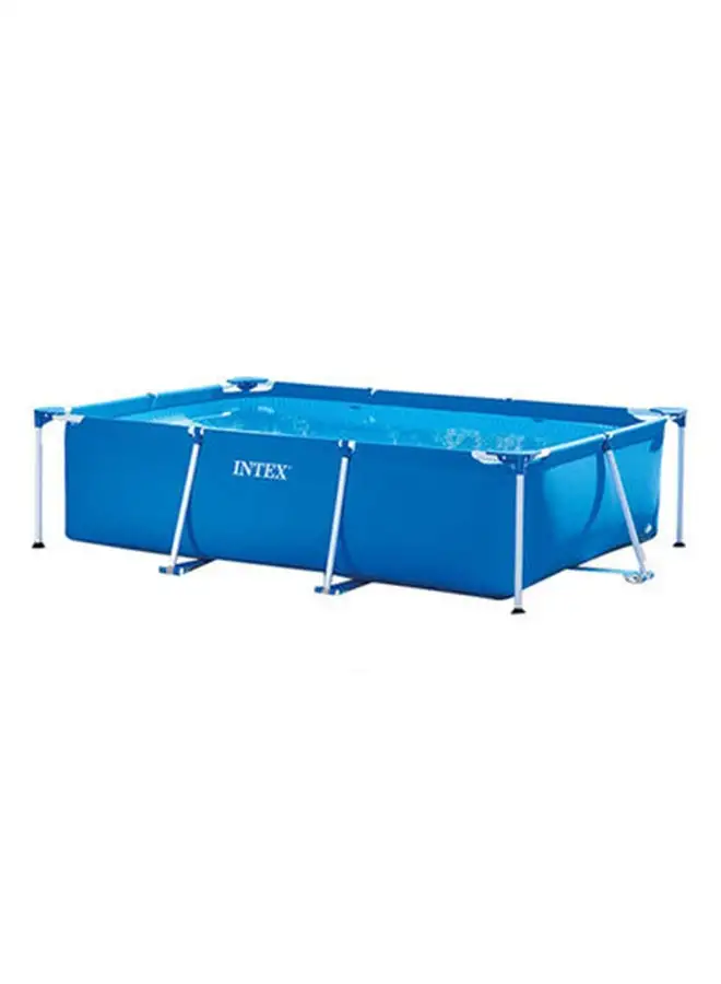 INTEX Superior Strength And Longer Durability Sturdy Rectangular Unisex Frame Swimming Pool Blue Model 28271 Summer Fun Water Play 260x160x65cm