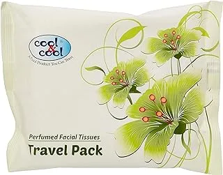 Cool & Cool Travel Pack Perfumed 20'S 3 Ply Facial Tissues, Assorted