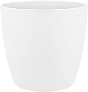 Elho Brussels Round Living Pot, 30 cm Diameter, White