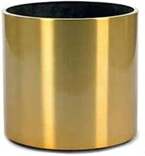 Dubai Garden Centre Cylinder Metal Planter, 50 cm x 41 cm, Gold