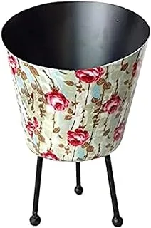 Dubai Garden Centre Decorative Metal Planter with Stand, Large