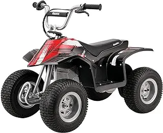 Razor Dirt Quad – 24V Electric 4-Wheeler Ride-On for Kids 8+, Twist-Grip Variable-Speed Acceleration Control, Hand-Operated Disc Brake, 12