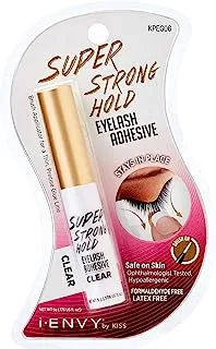 Kiss I، Envy Eyelash Adhesive Super Strong Hold Kpeg06 ، شفاف ، 5 جم