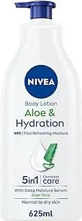 NIVEA Body Lotion Hydration, Aloe Vera, Normal to Dry Skin, 625ml