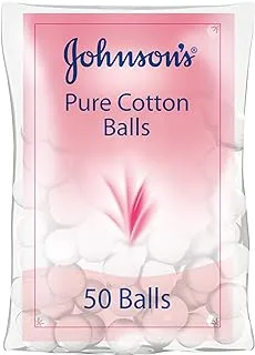 Johnson's Baby Pure Cotton Balls, 50 balls