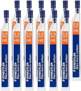 STAEDTLER 250 09-HB Mars Micro Refill Leads for Mechanical Pencils - HB, 0.9mm (Box of 12 x Tubes of 12 Leads), Blue