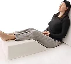 Moon Leg Elevation Pillow - Elevating Leg Rest To Reduce Swelling, Back Pain, Hip And Knee Pain - Ideal For Sleeping, Reading, Relaxing- Breathable And Washable Cover- 8In Height Wedge