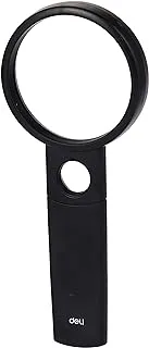 Deli Magnifier Glass 70 mm Diamenter, Black