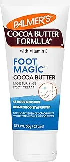 Palmer's Cocoa Butter Formula Foot Magic Moisturizing Cream with Vitamin E -Softens & Soothes Feet-Deeply Moisturizes Rough & Dry Skin-Improves Textures,Irritation,Scars & Marks-Apply Daily-60gm