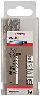 Bosch Tools Accessories Metal Drill Bits Pieces Of 10, Grey, 5 mm, HSS-CO P10