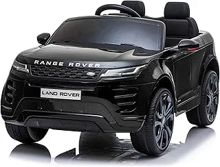 Dorsa Licensed Range Rover Evoque 4Wd 12V Ride On Battery Operated Jeep, Re99-Black