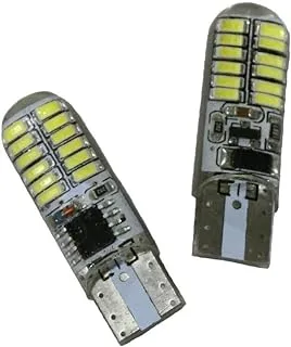 Toby'S T10 Pcb W5W 3014 24 Smd 24 Led Silica Led Light Bulb Super White Clearance Lights 12V Flash 2 Modes Lights