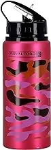 Royalford 600Ml Stainless Steel Sport Bottle Pink