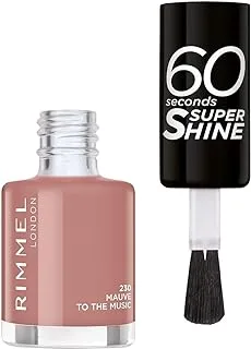 Rimmel London 60 Seconds Super Shine Nail Polish - 230 Mauve To The Music, 8ml