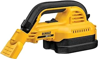 DEWALT 20V MAX مكنسة لاسلكية ، رطب / جاف ، محمول ، 1/2 جالون ، أداة فقط (DCV517B) ، أسود