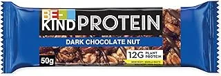 BE-KIND Dark Chocolate Protein Bar, 12g Plant Protein, Gluten Free Snacks, No Preservatives No Artificial Colors No Sweeteners, Bar 50g