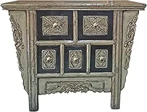 Dubai Garden Centre Ancient Style 5 Drawers Console Cabinet