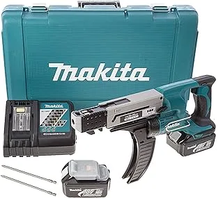 Makita Dfr550Rfe Cordless Auto Feed Screwdriver, 18V Capacity