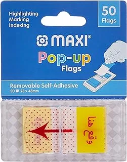 MAXI SELF ADHESIVE POP-UP 'SIGN HERE' ARABIC FLAGS 50PC