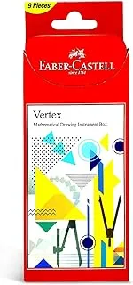 Faber-Castell Faber Castell I Tec Mathematical Drawing Instruments, Red, 8901180362013