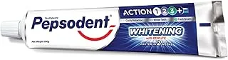 Pepsodent Whitening Toothpaste with Perlite for Tooth Stain Removal & Teeth Whitening| Fluoride Maintains Oral Health & Prevents Cavities| Clinically Tested for Visibly White Teeth in 2 Weeks| 190 gm