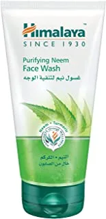 Himalaya Since 1930 Purifying Neem Face Wash Gives You Clear, Problem-Free Skin, Removes Excess Oil and Impurities Without Over-Drying the Skin - 50 Ml.