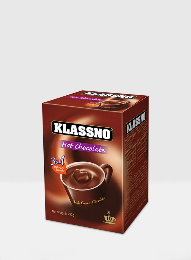 Klassno 3-In-1 Instant Hot Chocolate Drink 250grams