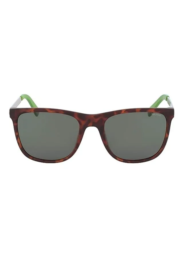 NAUTICA كامل الحواف محقون مستطيل NAUTICA SUN N3630SP 5619 (237) MATTE DARK TORTOISE