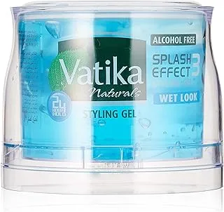 Vatika Naturals Advans Wet Look Styling Hair Gel with H20 Effect - Strong Hold & High Shine - Easy to Style - 500 ml