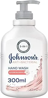 Johnson's Liquid Hand Wash, Anti-Bacterial, Almond Blossom, 300ml