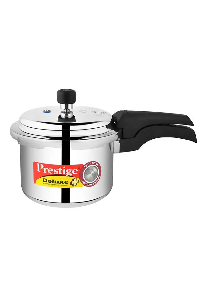 Prestige Aluminium Deluxe Plus Induction Base Pressure Cooker With Lid Gas Stovetop Compatible & Induction Stovetop Compatible 3Liters