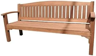 Dubai Garden Centre Wooden Hot Bench with Back Rest