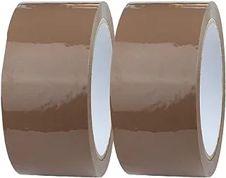 Royal Apex Brown Packaging Tape 2 Inch for Parcels and Boxes - This Brown Packing Tape Provides a Strong, Secure and Sticky Seal for Your Cardboard Boxes and for Moving House (Pack of 2)