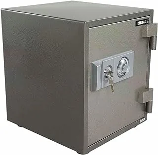 Mahmayi Secure Sd104A Fire Safe With 2 Key Locks - W43.5cm X D46.5cm X H50.6 cm (Grey)