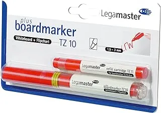 Legamaster Board Marker Plus Tz-10, Red, Pack Of 2, Ref: 7-111002-2, 7-111002-1