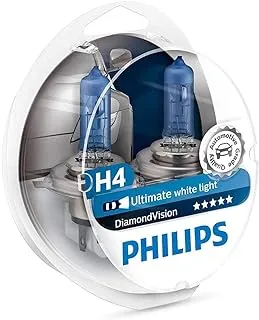 PHILIPS H4 12342DVS2 Diamond Vision 5000K Ultimate White Light