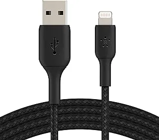 Belkin iPhone Cable (3M) Braided USB to Lightning Cable – Black