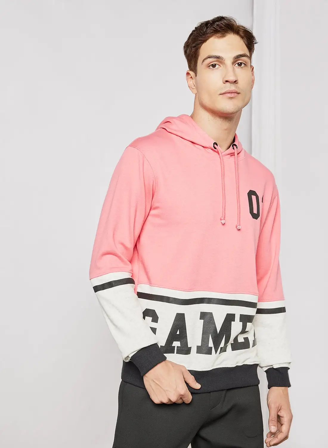 ABOF Regular Fit Sweatshirt Pink